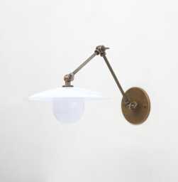 Brass Adjustable Wall Sconce Light, Solid Swivel Ul Listed, Lm2-Lg, No.0218