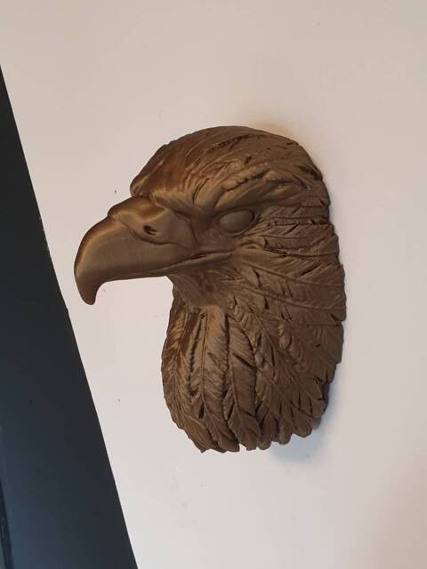 Eagle Wall Art - Animal Mount- 3D Printed - image 1