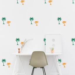 Palm Tree Wall Decal Pattern Trees Tropical Jungle Kids Room Wall Sticker Nursery Bedroom Wallpaper Vinyl Decals Home Decor Stickers - thumbnail 2