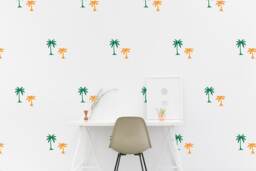 Palm Tree Wall Decal Pattern Trees Tropical Jungle Kids Room Wall Sticker Nursery Bedroom Wallpaper Vinyl Decals Home Decor Stickers - thumbnail 1