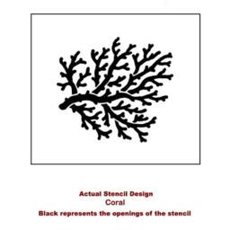 Coral Wall Art Stencil - Wall Art Stencils Easy To Use Stencils For A Quick Room Update Reusable Nautical Walls - thumbnail 3