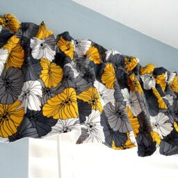 Valance Window Housewares Treatment Kitchen Rod Pocket Home Decor Curtains Draperies Custom Cotton Floral - thumbnail 2