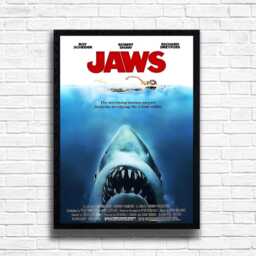Jaws Movie Poster Vintage Film Print, Retro Wall Art - thumbnail 2