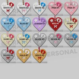 Personalised Baby's 1st First Christmas Bauble Wooden Heart Tree Ornament Or Magnet Gift For Boy Girl - thumbnail 2