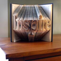 Book Art - Best Selling Item Inspirational Quote Unique Present Lover Handmade Inspire Or Your Choice Of Words - thumbnail 3