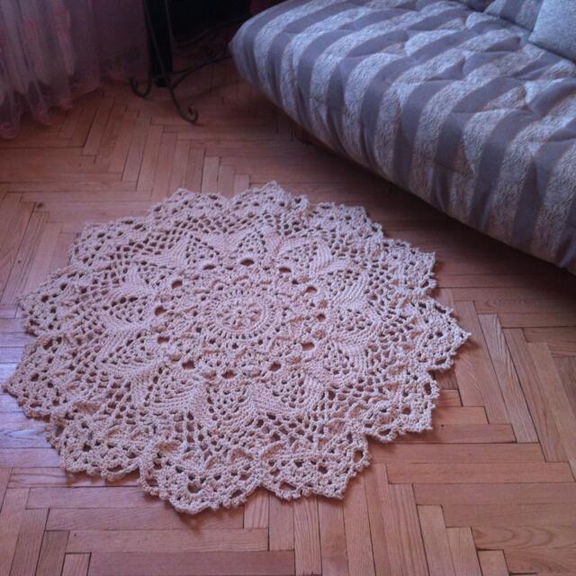 Crochet Cotton Rug 44 - image 1