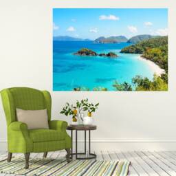 Beach Sea Wall Decal, Ocean Murals Wall Decor, Vinyl Decals, Stickers, Peel & Stick Vinyl N69 - thumbnail 3
