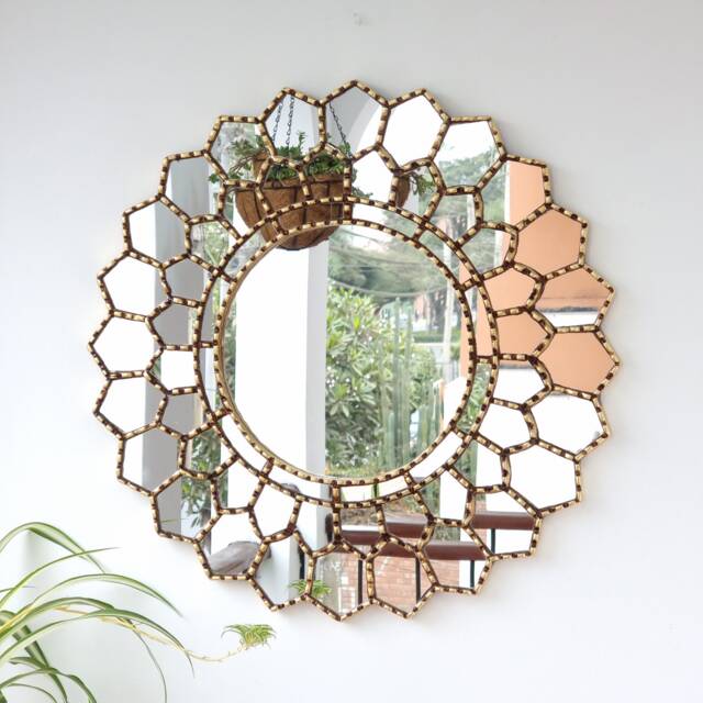 "Peruvian Mirrors ""Mandala Gold " - image 1