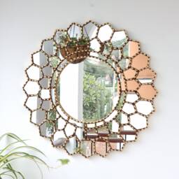 "Peruvian Mirrors ""Mandala Gold " - thumbnail 1