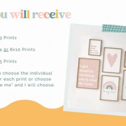 Pink Girl Power Gallery Wall Print Set - Nursery, Playroom - thumbnail 3