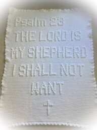 Psalm 23 Crochet Baby Blanket Pattern - thumbnail 1