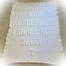 Psalm 23 Crochet Baby Blanket Pattern - thumbnail 2