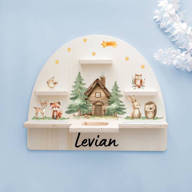 Tonie Shelf, Children's Room Decor, Christening Gift, Room, Boy's Personalized Toniebox 2, Shelf - image 1