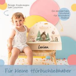 Tonie Shelf, Children's Room Decor, Christening Gift, Room, Boy's Personalized Toniebox 2, Shelf - thumbnail 2