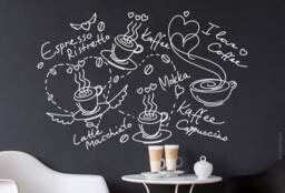 Wall Sticker Coffee Mix Decal Tattoo Decoration W504 - thumbnail 1