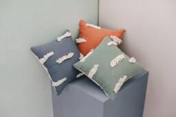 Lime Cream Decorative Throw Pillow Cover Set - Pillowcase Combination For Couch Sofa Trendy Washable Cotton 16x16 18x18 20x20 26x26 - thumbnail 1