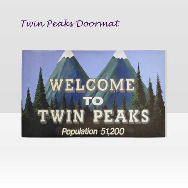 Twin Peaks Doormat, Doors, Rugs, House, Living, Twin Peaks, Carpet, 90S, Fun, Gift - image 1