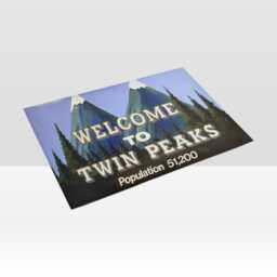 Twin Peaks Doormat, Doors, Rugs, House, Living, Twin Peaks, Carpet, 90S, Fun, Gift - thumbnail 2