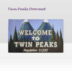 Twin Peaks Doormat, Doors, Rugs, House, Living, Twin Peaks, Carpet, 90S, Fun, Gift