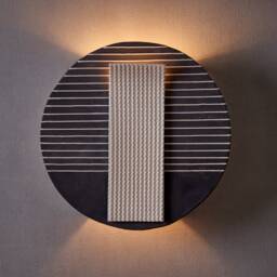 Wall Light Lamp. Modern Sconce. Black & White Mount For The Living Room - thumbnail 2