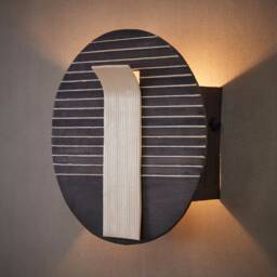 Wall Light Lamp. Modern Sconce. Black & White Mount For The Living Room - thumbnail 4
