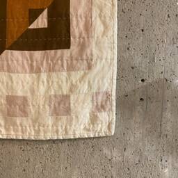 Modern Geometric Pink Patchwork Wall Hanging - thumbnail 4