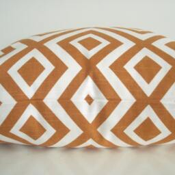 Geometric Pillow Cover - Richloom Tangerine Pumpkin Throw - thumbnail 3