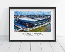 Bramley-Moore Stadium Art Print - Frames Available Poster Bramley Moore Dock Everton Painting Gift Hill Dad Dickinson Christmas - thumbnail 1