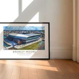 Bramley-Moore Stadium Art Print - Frames Available Poster Bramley Moore Dock Everton Painting Gift Hill Dad Dickinson Christmas - thumbnail 3