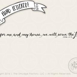 Bible Verse Printable, Hand Lettered Christian Wall Art - Diy - thumbnail 2