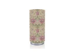 Handmade William Morris Honeysuckle Rose Lamp, Chrome Base Night Light