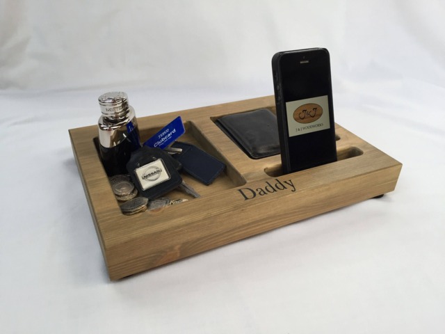 Personalised Man Tray Bedside Organiser Valet - image 1