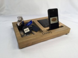 Personalised Man Tray Bedside Organiser Valet