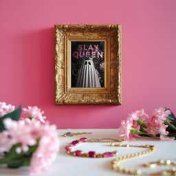 Slay Queen Ghost Print - Funny Gothic Wall Art, Alternative Emo Gift, Goth Aesthetic, Gallery Ideas, Art Poster - thumbnail 3