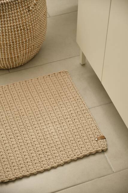 Crocheted Rug Made From 100% Recycled Cotton - image 1