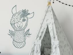 40% Off Llama Wall Decals. Decals For Baby Girls. Alpaca Nursery Decor. Sticker. Kids Room Decal. Decal - thumbnail 1