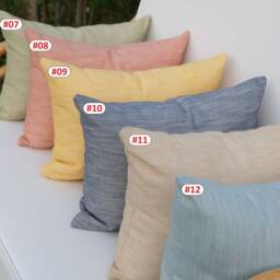 Water Repellent Outdoor Bolster Pillow Cover Patio Sofa Pillows - thumbnail 4