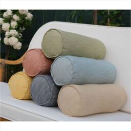 Water Repellent Outdoor Bolster Pillow Cover Patio Sofa Pillows - thumbnail 1