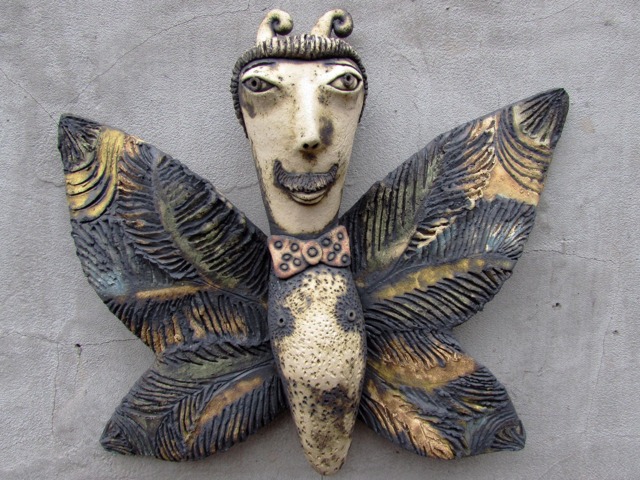 Ceramic Butterfly Wall Sculpture - image 1