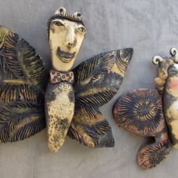 Ceramic Butterfly Wall Sculpture - thumbnail 4