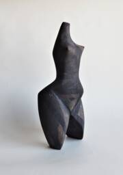 Ceramic Sculpture, Black Ceramics, Ceramic Figurine, African Figure, Sculpture For The Garden, Ceramics Raku, Art & Collecting, Woman Figurine - thumbnail 1