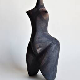 Ceramic Sculpture, Black Ceramics, Ceramic Figurine, African Figure, Sculpture For The Garden, Ceramics Raku, Art & Collecting, Woman Figurine - thumbnail 2