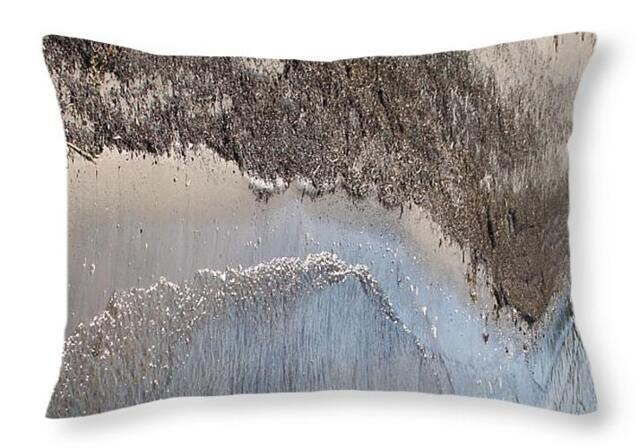 Throw Pillow Contemporary Waves & Shore Printed On Cotton in Sizes 14x14 To 26x26 Square Or 20x14 Oblong Accent Home Decor - image 1