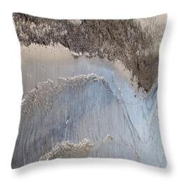 Throw Pillow Contemporary Waves & Shore Printed On Cotton in Sizes 14x14 To 26x26 Square Or 20x14 Oblong Accent Home Decor - thumbnail 2