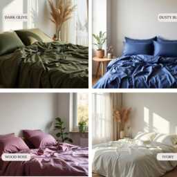 25 Colors Sateen Flat Sheet 1 Silky Soft 100% Cotton Bed Sheet For Luxurious Sleep - thumbnail 3