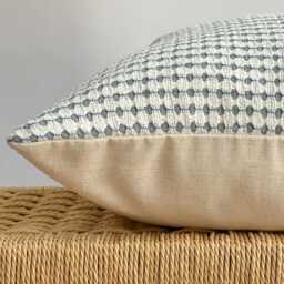 Hmong Batik Pillow Cover Indigo Bohemian Hemp - thumbnail 4