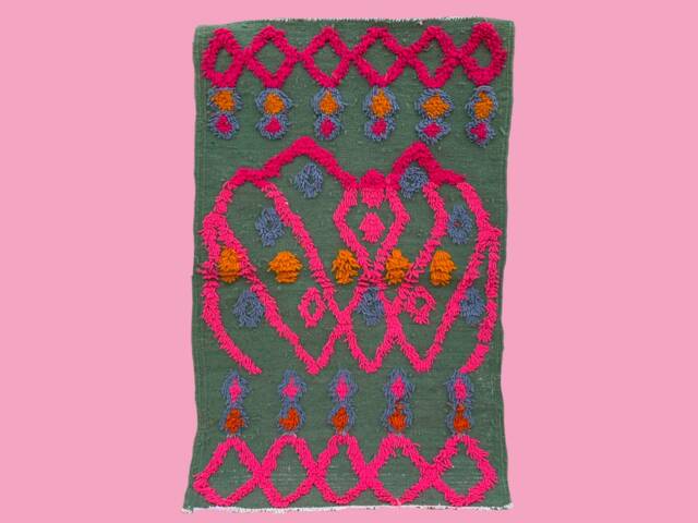 Flat Small Wool Rug - image 1
