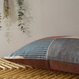 Custom Cushion Cover - Handmade in France Upholstery Fabric - thumbnail 2