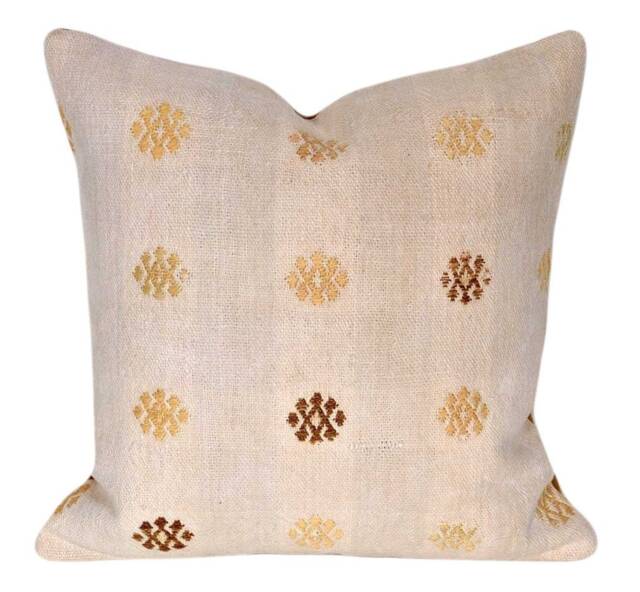 Handwoven Wool Kilim Pillow Cover - image 1