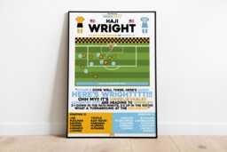 Haji Wright V Wolverhampton Wanderers Print, Coventry City Football Wall Art, Posters, Fc, Goal Print - thumbnail 1